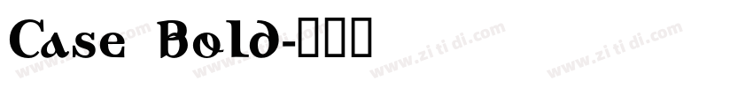 Case Bold字体转换